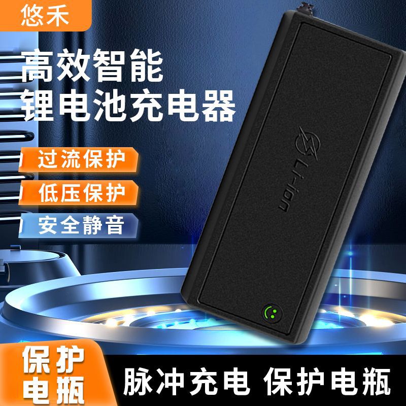12V12.6V20A30A大功率快充24V29.4V叉车房车铁锂三元锂电池充电器