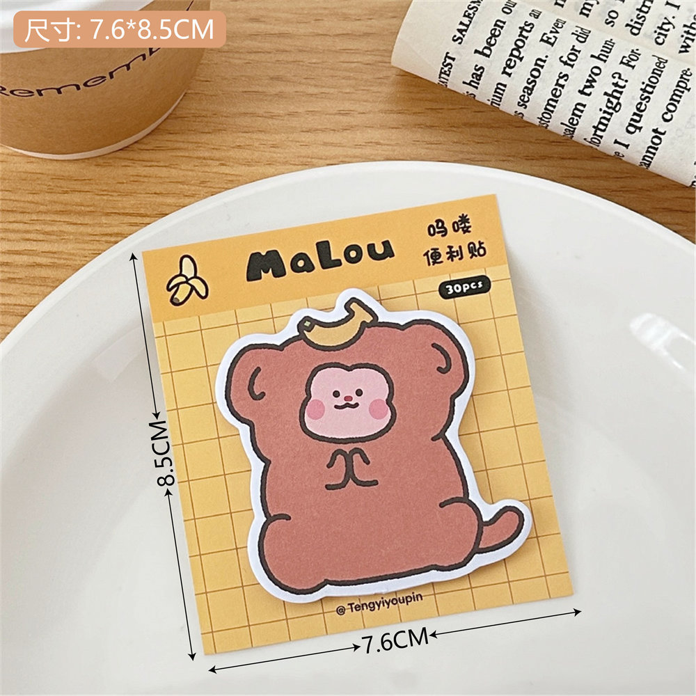 Tengyi es original y lindo, papel de nota, corazón de niña, notas de oficina, notas adhesivas, notas de estudio, nuevas