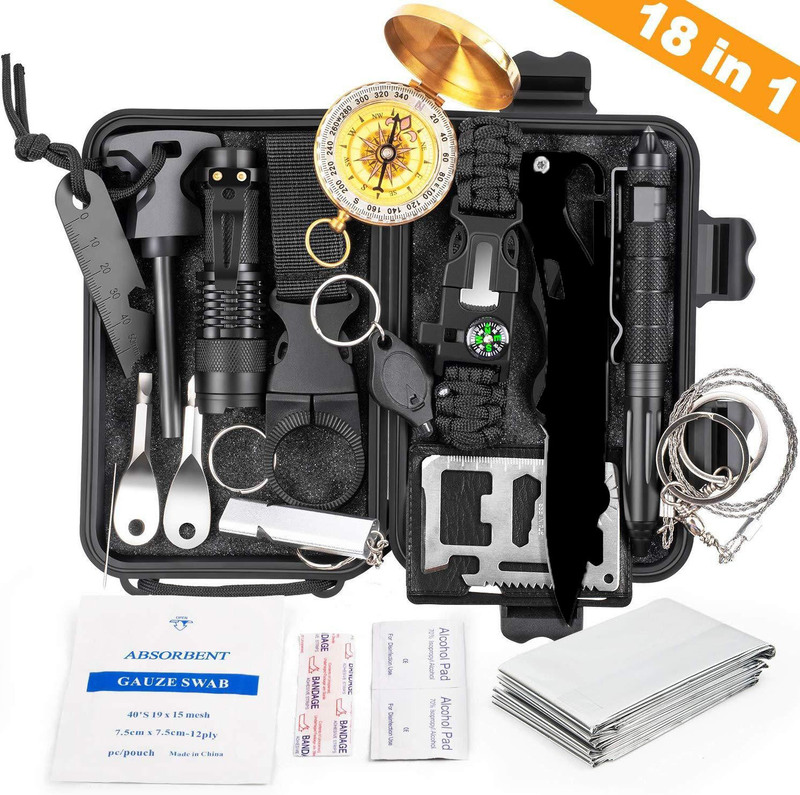 Travel outdoor equipment survival treasure box survival tool suit multifunctional outdoor first aid box car emergency supplies Travel outdoor equipment survival treasure box survival tool suit multifunctional outdoor first aid box car emergency supplies