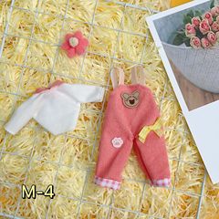 BJD6 Fairy Dress Sweet and Cute Cartoon Skirted Dress 30cm Doll Costume Outfit Casual Sports Set