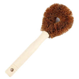 天然木柄椰棕锅刷家用厨房清洁刷洗锅洗碗碟刷子长柄洗锅刷