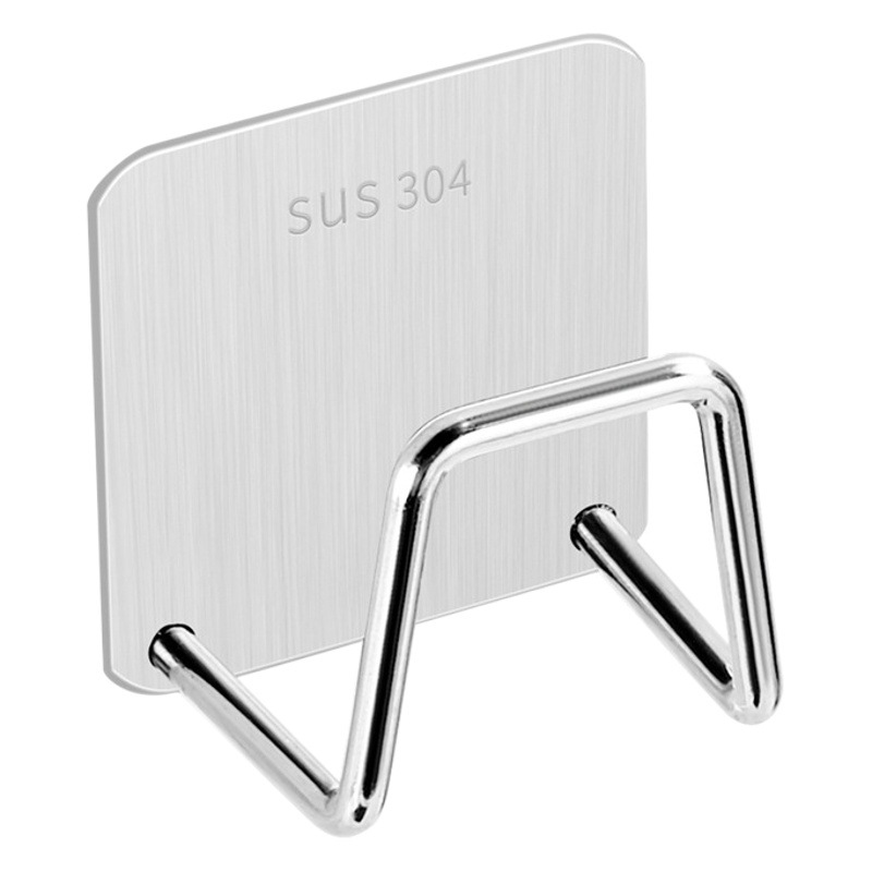 Stainless Steel Sponge Draining Rack Non-Punch Kitchen Sink Cover Steel Wire Ball Pot Cover Storage Wall-Mounted Storage Rack