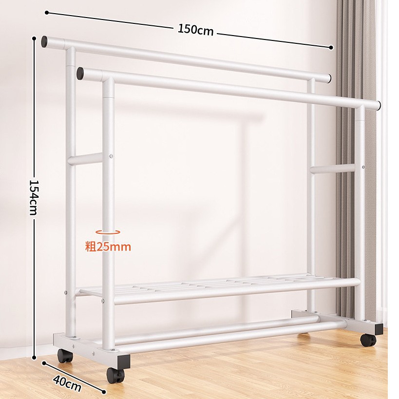 25개 튜브 - 이중 극 이중층 + 휠 - 흰색 150