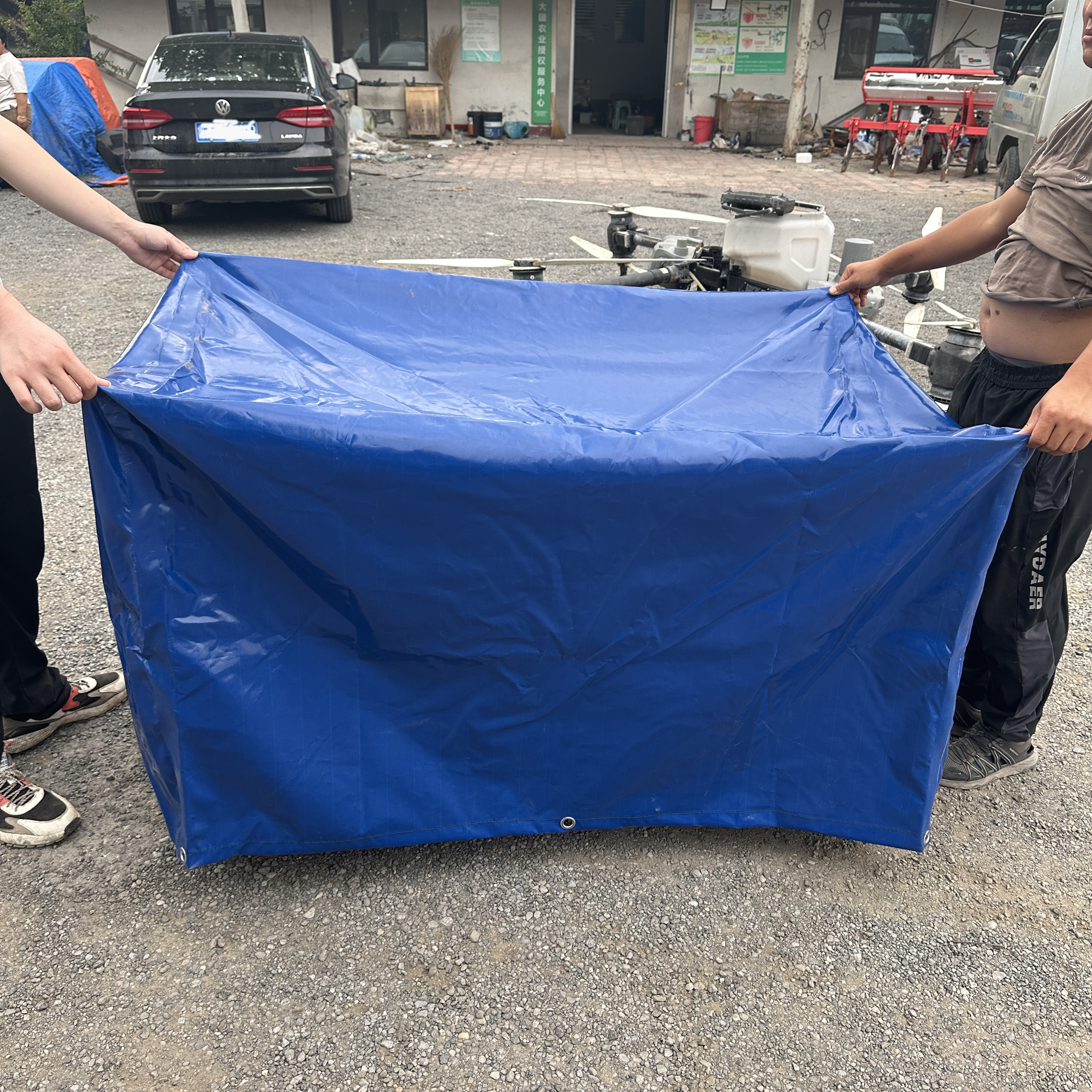 ll防雨罩大疆T100T70PT70T60T50植保无人机发电机防雨防尘罩带松