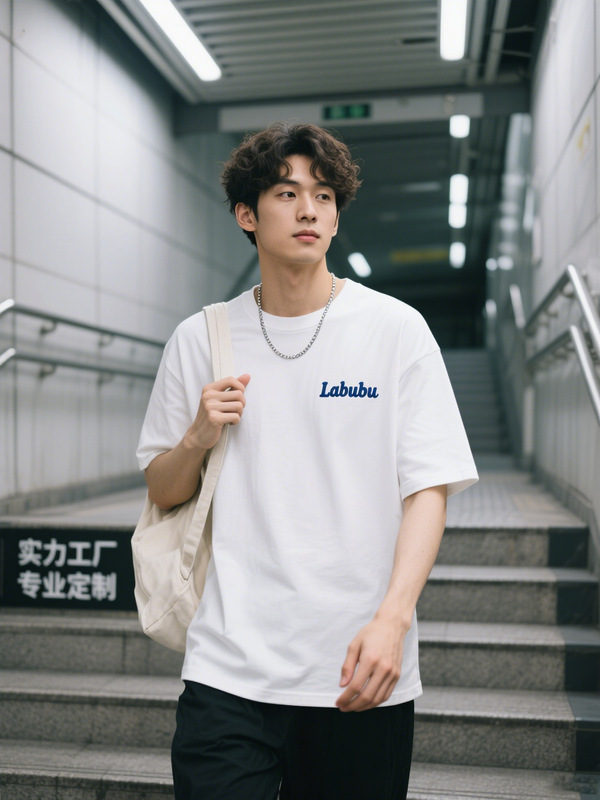 HY メンズカスタムトレンディな漫画プリント Tシャツ 2025 新しい純粋な綿半袖メンズウォータースラリープリント写真でカスタマイズ|undefined