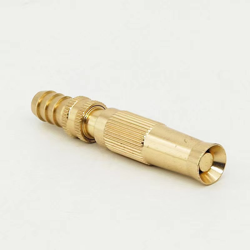 Household garden high-pressure aluminum alloy in-line spray gun car wash irrigation adjustable water outlet garden flower watering spray gun