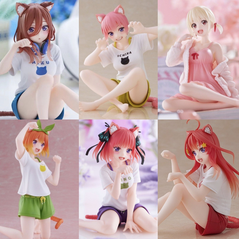 Dropshipping/Wholesale Taito the Quintessential Quintuplets Nakano Ichika, Nino, Miku, Yotsuba, Itsuki Cat Figures