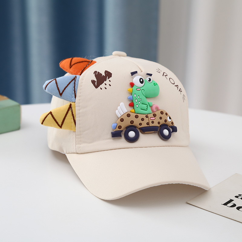 140g Weight Cotton Blend, Polyester Fabric Type Baseball Cap Hats Type 1 Piece Quantity Outdoor, Daily Occasion Dinosaur Pattern Summer, Spring Season Children Unisex Gender Cartoon Style Style Children Unisex Cartoon Style Dinosaur Baseball Cap 10
