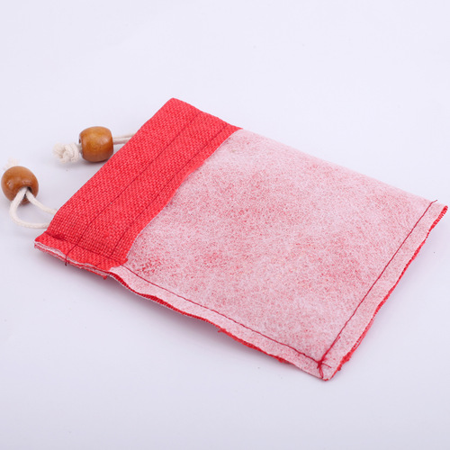 Factory direct supply of linen bundle bags, Wenwan Buddha beads bracelet jewelry packaging bags, lotus linen bags with customized LOGO