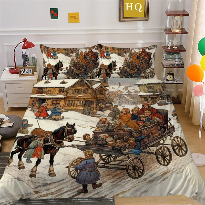 (Cross-border trading), duvet cover, pillowcase, ebay, 3D, polyester