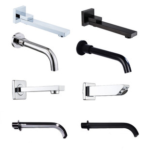 Stainless steel concealed in-wall shower accessories shower under spout faucet bathtub faucet