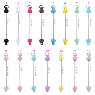 Beaded Keychain Pendant Creative New DIY Beaded Pole in stock Color Educational Accessories Product Hanging Ornaments