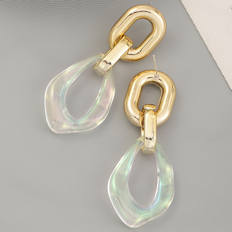 Fashion Transparent Special-shaped Resin Earrings display picture 4