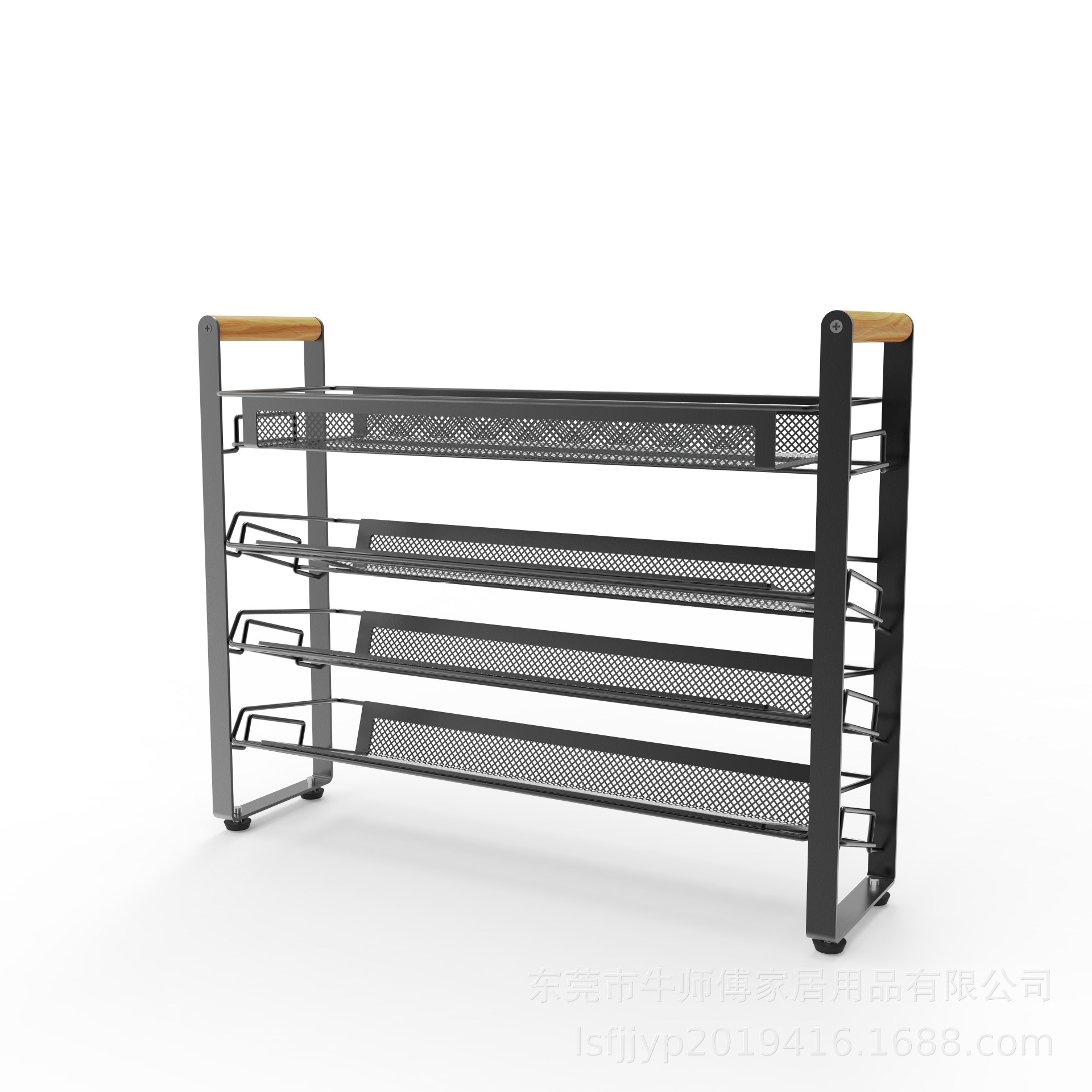 Transfronterizo de cuatro capas apilables estante de especias desmontable de la mesa estante de latas de especias de la mesa de cocina estante de almacenamiento de latas de almacenamiento