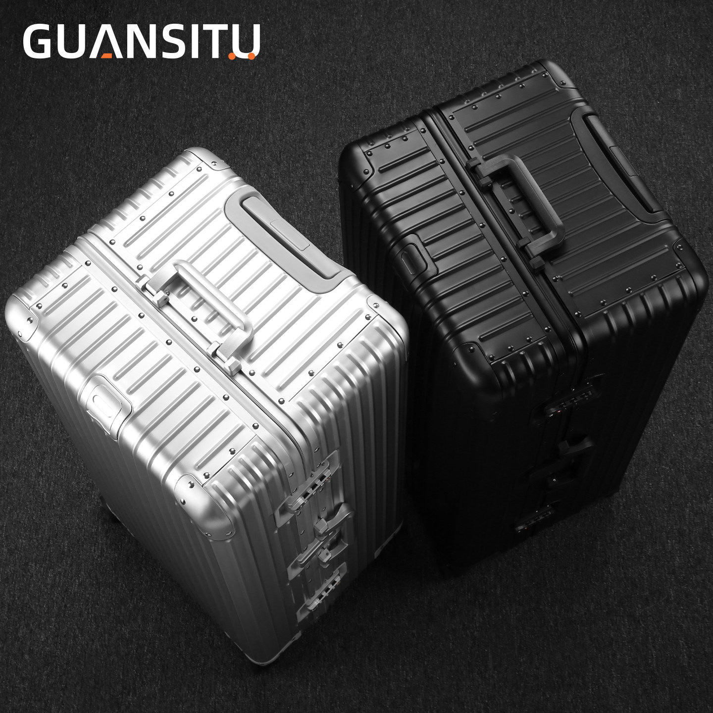 2026 New All-Aluminum Magnesium Alloy Luggage Suitcase, Extra Large Capacity, Pure Metal Carry-on Trolley Case, Thickened Travel Suitcase for Men