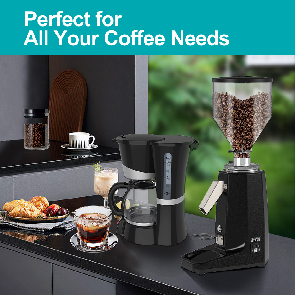 WinningStar Home eléctrico de 19 velocidades para ajustar el grosor de los granos de café molienda en seco molienda molinillo molinillo molinillo