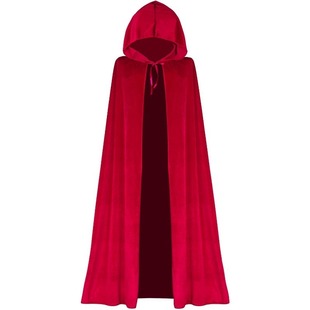 Halloween Thin Cloak Secondary Animation Costume Cloak Stage Costume Cosplay Wizard Hooded Coat