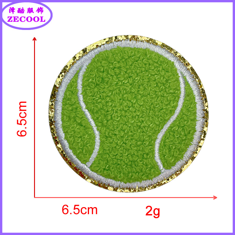 그릿 바닥 * 녹색 * 테니스 * 높은 6.5cm * 혼합 자수