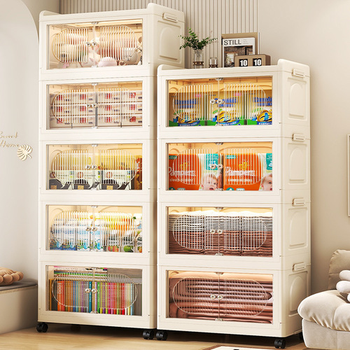 Simple style extra large capacity clothing storage cabinet household folding storage cabinet multi-layer storage cabinet quilt storage rack