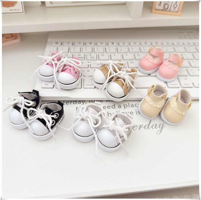 17 センチメートルラブブ labubu ベビー服 10 センチメートル綿人形 3 歳黒、白のキャンバスシューズレースアップ布靴|undefined