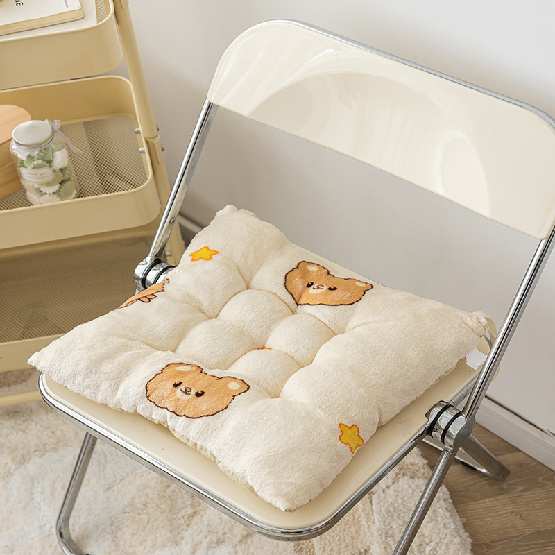 Anti-slip bottom-milk velvet [beige bear head]