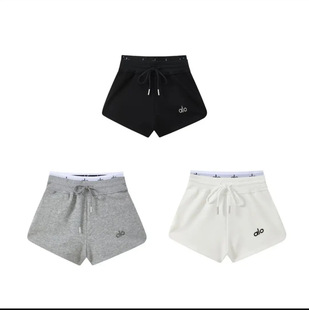 25 New Summer Alo Feminine Versatile Simple Slimming Look Foreign Style Sports Loose Casual Versatile Yoga Shorts