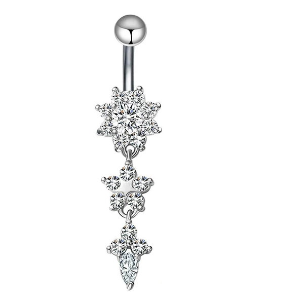 Silver three flowers