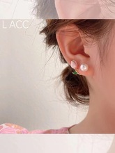 韩国设计师原创设计郁金香珍珠耳环耳钉2022新款潮高级感气质耳饰