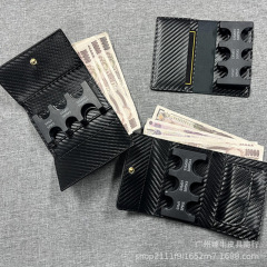 日韓硬貨挟みマジックテープ取り外し可能二合一小銭入れ片手にコイン分類小銭入れを取り出す