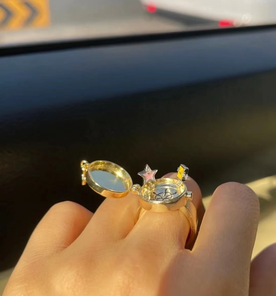 Retro Doll Metal Plating Unisex Open Ring 1 Piece