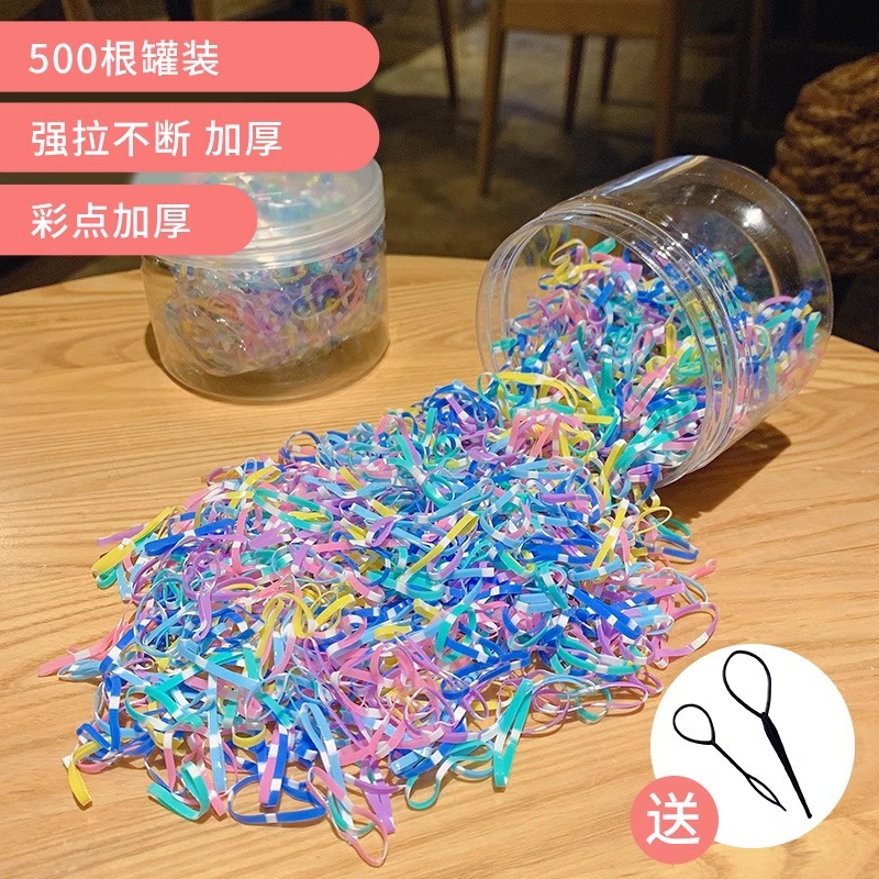 Corea del Sur cubierta de cuero cabeza cuerda banda de goma tocado estilo coreano corbata desechable pequeña red de las mujeres red roja ins banda de pelo simple