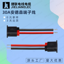 15A30A45A单极公母对接新能源转O型端子线1015电子线14AWG红黑线