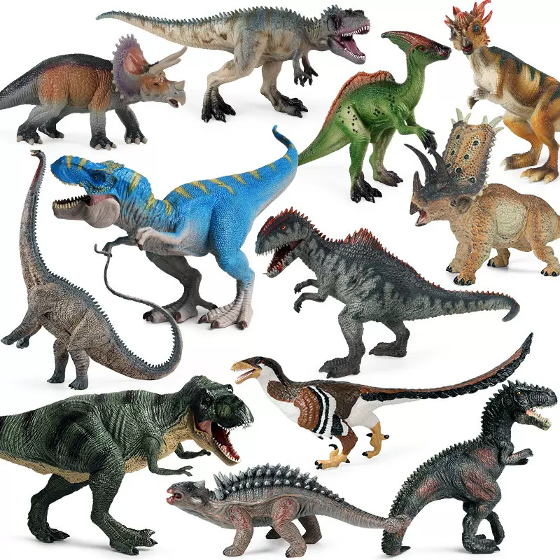 侏罗纪恐龙儿童玩具金刚霸王龙牛龙肿头龙脊背龙镰刀龙动物模型