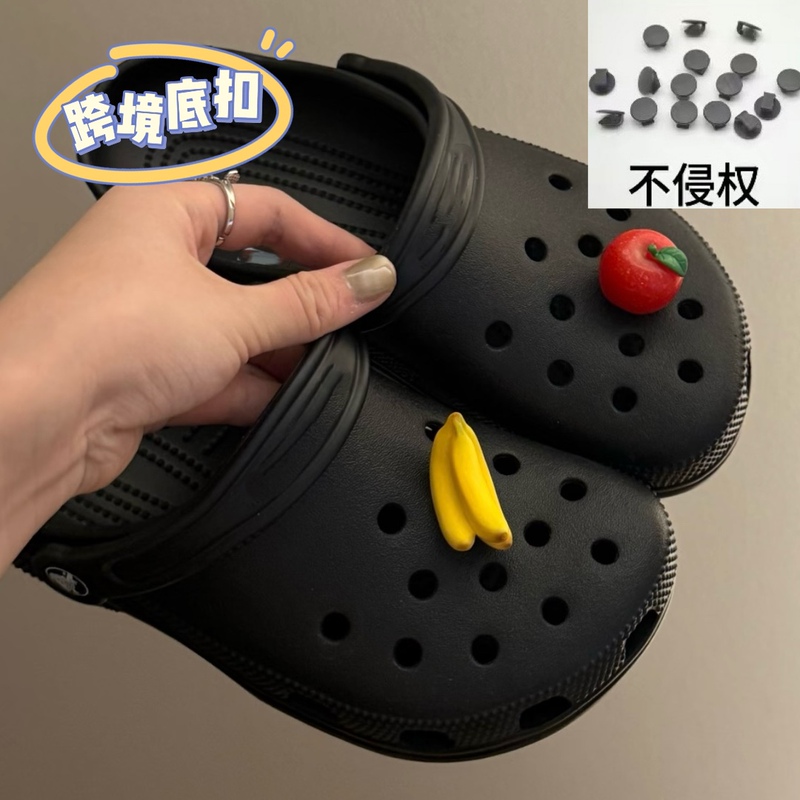 Simulated Fruit Creative Food-Themed Shoe Charms for Apple and Banana Crocs, Niche Simple Detachable Decorative Buckle Accessories Simulated Fruit Creative Food-Themed Shoe Charms for Apple and Banana Crocs, Niche Simple Detachable Decorative Buckle Accessories
