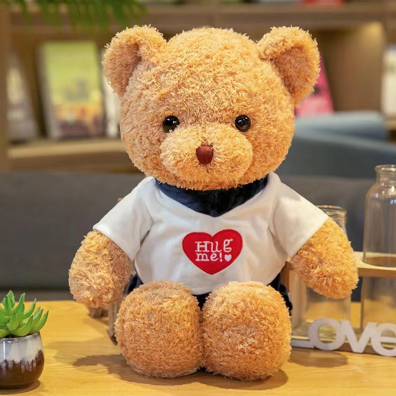 Lindo oso de peluche máquina de agarre muñeca de peluche oso de juguete grande abrazo oso muñeca regalo del día de san valentín lote