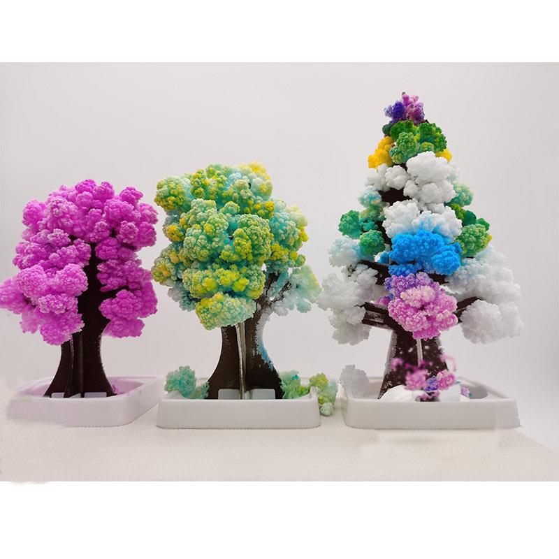 Boxed Paper Tree Blooming Christmas Tree Watering Growth Magic Crystal Tree Blooming DIY Handmade Toys Christmas Gift