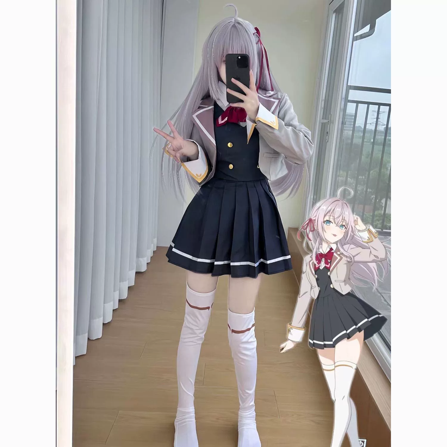 Костюм для косплея Алли иногда мягко скрывает ее скромность на русском языке. Костюм для косплея Алли