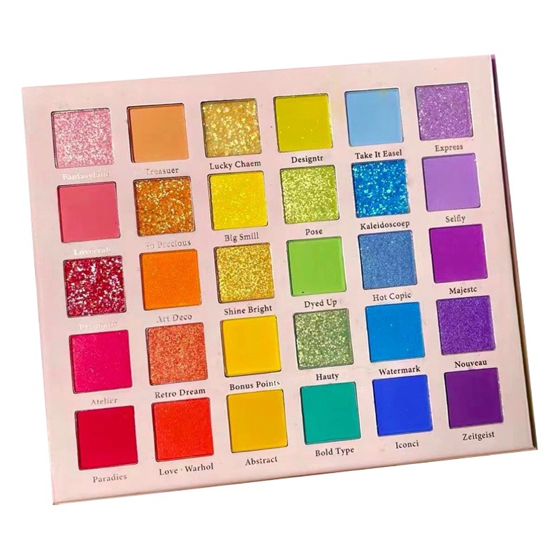 Dopamine Colorful Eyeshadow 30 Rainbow Macaron Stage Smokey Makeup Glitter Matte Pearlescent Makeup Candy Makeup