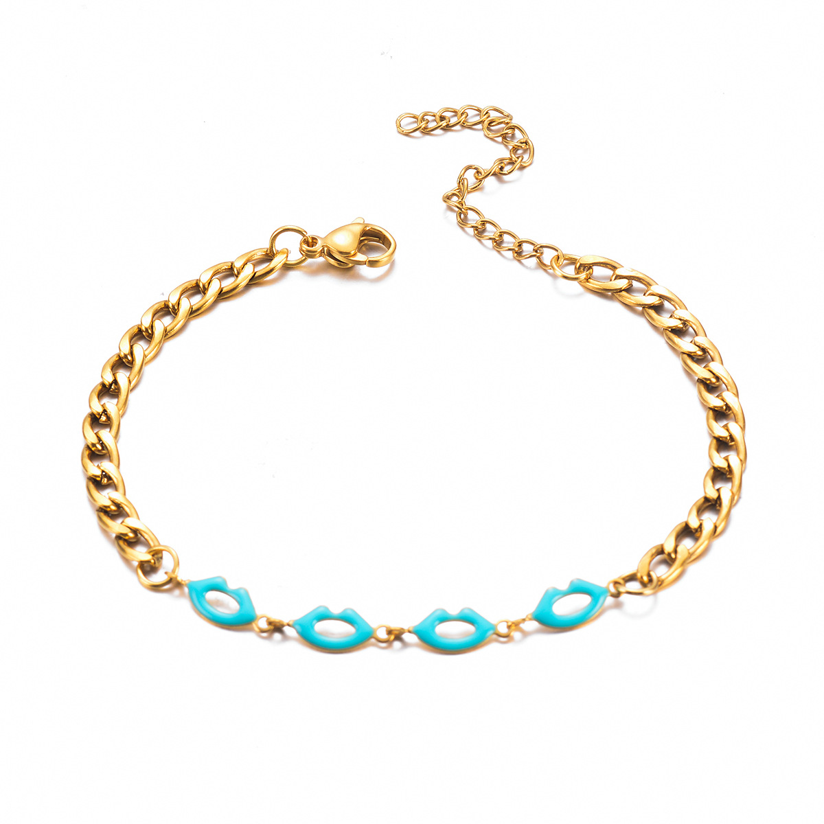 304 Stainless Steel Material Cute Heart Shape 304 Stainless Steel Bracelets In Bulk