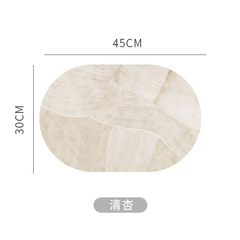 Estera de mesa de cuero oval de alto grado impermeable aislamiento a prueba de aceite occidental comida Mat PVC tazón Mat comedor Mat mantel hogar