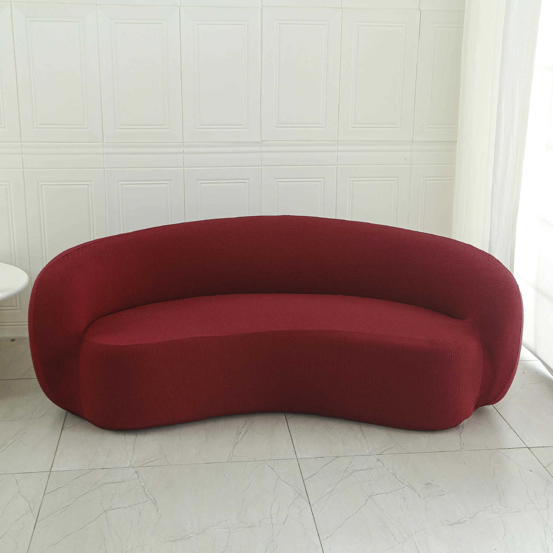 Cubierta de sofá y silla Cubierta de sofá de balcón de dormitorio individual de lana de cordero perezoso Cubierta de silla de sala de estar sencilla y cómoda