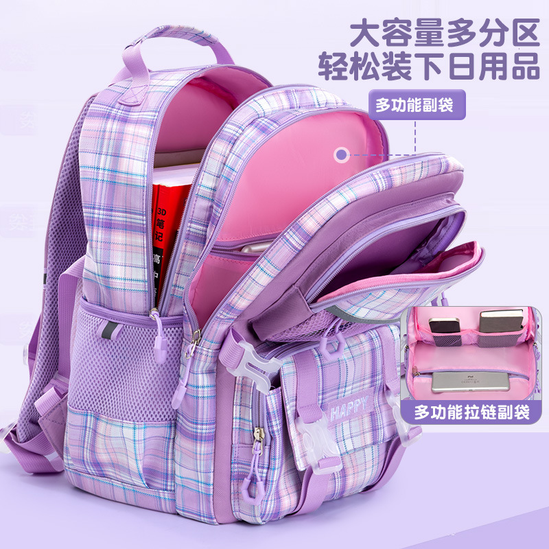 Bolso de la escuela transfronteriza niñas 1-3-6 grado mochila escolar de dibujos animados niñas niños Escuela Primaria mochila