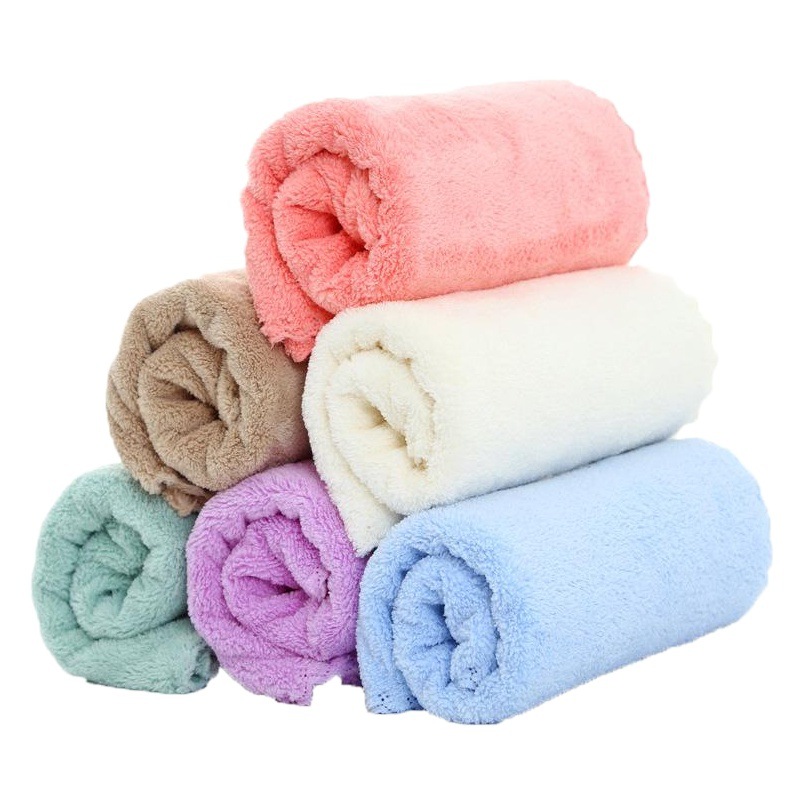 70*140cm bath towel coral fleece beach LOGO gift adult absorbent thick cross-border bath towel is larger than cotton