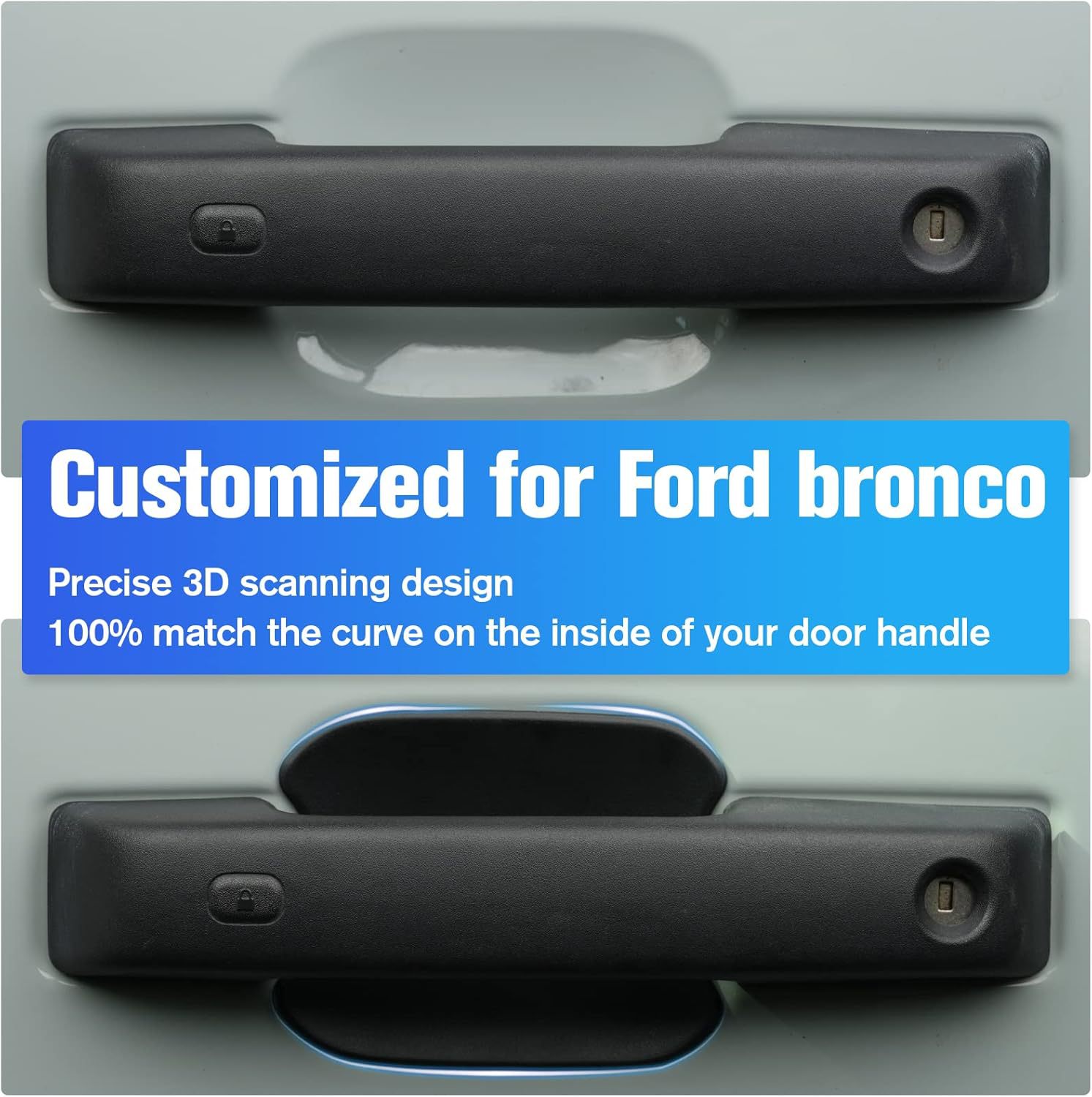 Suitable for 2021+ Lima Bronco Exterior Modification Wear-Resistant Anti-Scratch Anti-Collision Door Bowl Sticker Car Sticker Protective Sticker