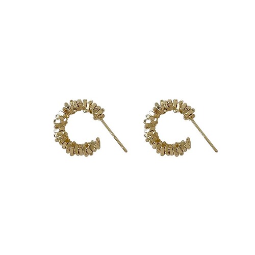 Charm Silver Dust Earrings for Women -  New Arrival Light Luxury High-End Unique Design Hoop Earrings