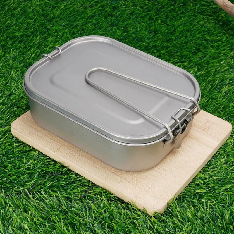 Square folding lunch box, travel equipment for camping for elementary school students