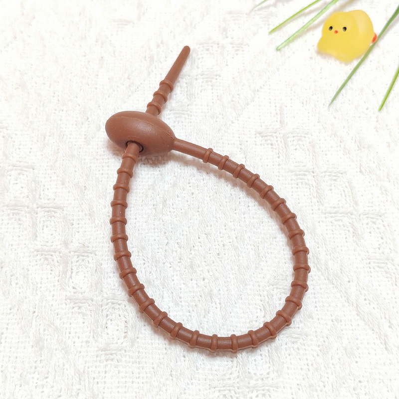 22CM 길이의 실리콘 타이, XQ9046-15 브라운