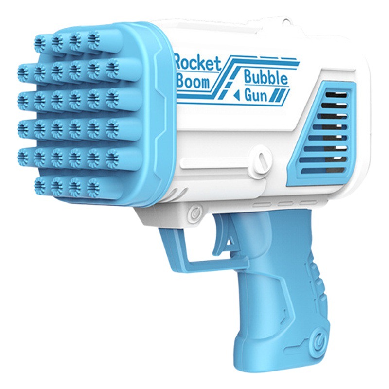 Red transfronteriza máquina de burbujas eléctrica para niños de 6 a 12 años, juguetes para niños y niñas, pistola de burbujas, mercado nocturno, venta al por mayor