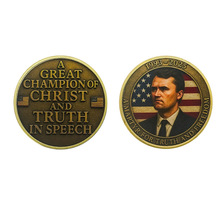 亚马逊查理柯克纪念币粉丝纪念币收藏品人像浮雕彩印亚克力纪念币