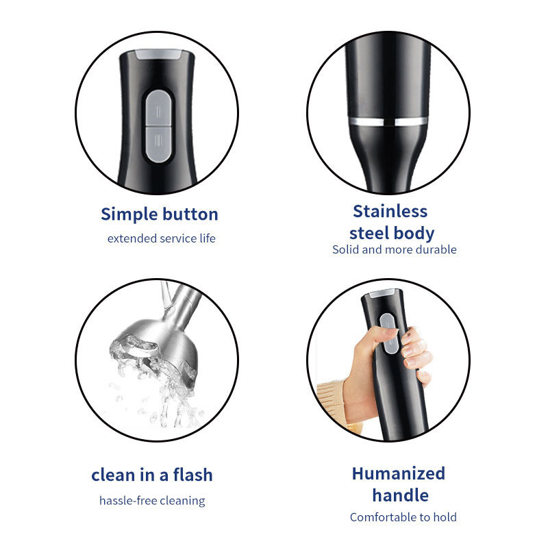 Transfronterizo estándar americano 110V mezclador jugo máquina de cocina batidor de huevo de mano suplemento alimenticio máquina picadora de carne palo de cocina